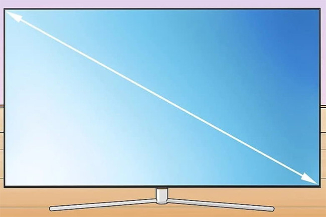 Đo kích thước màn hình Tivi theo đường chéo