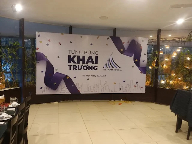 Backdrop khai trương