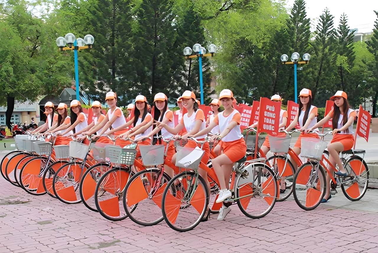 Cho thuê xe đạp làm roadshow