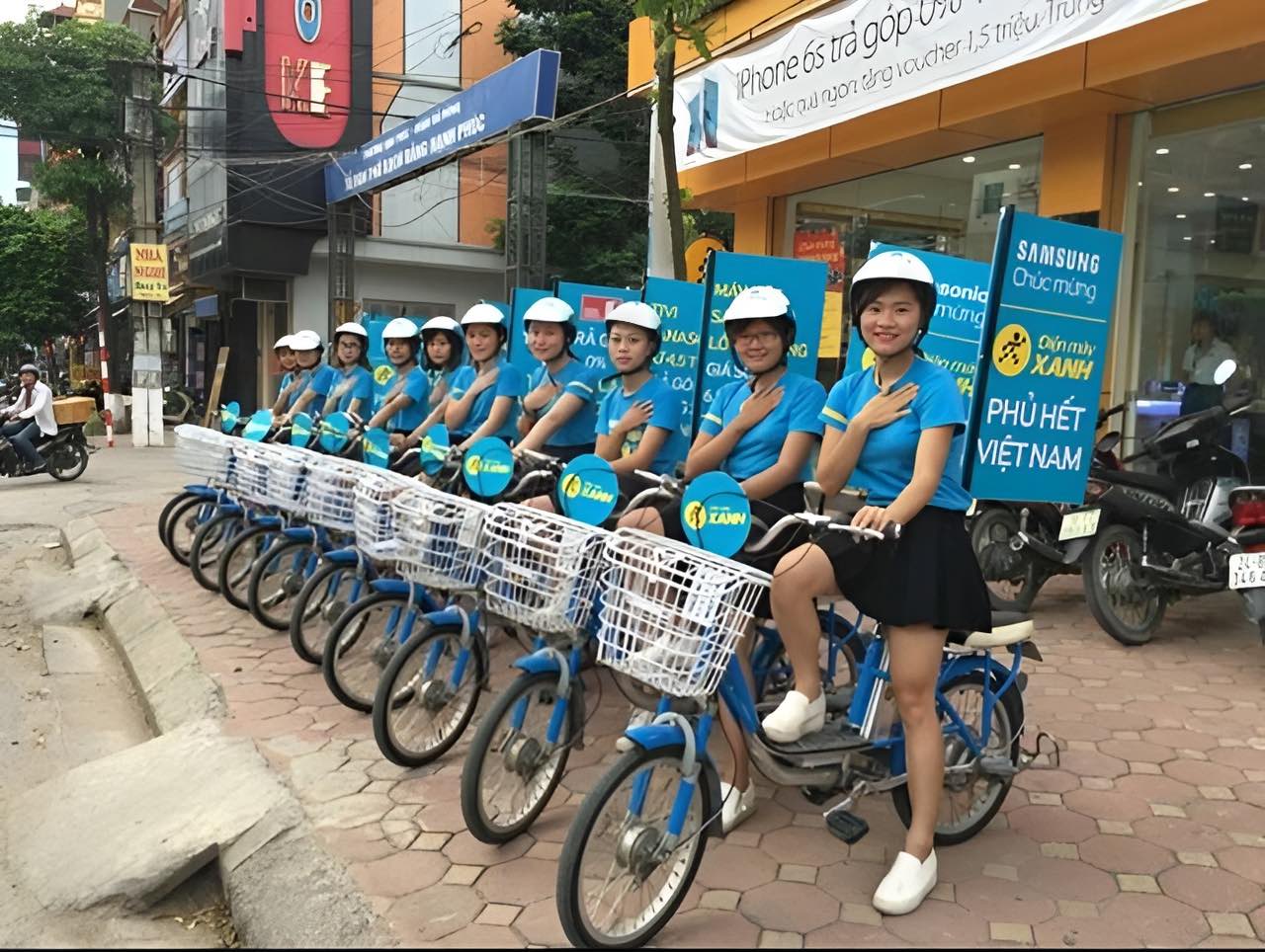 Cờ phướn cho xe đạp roadshow