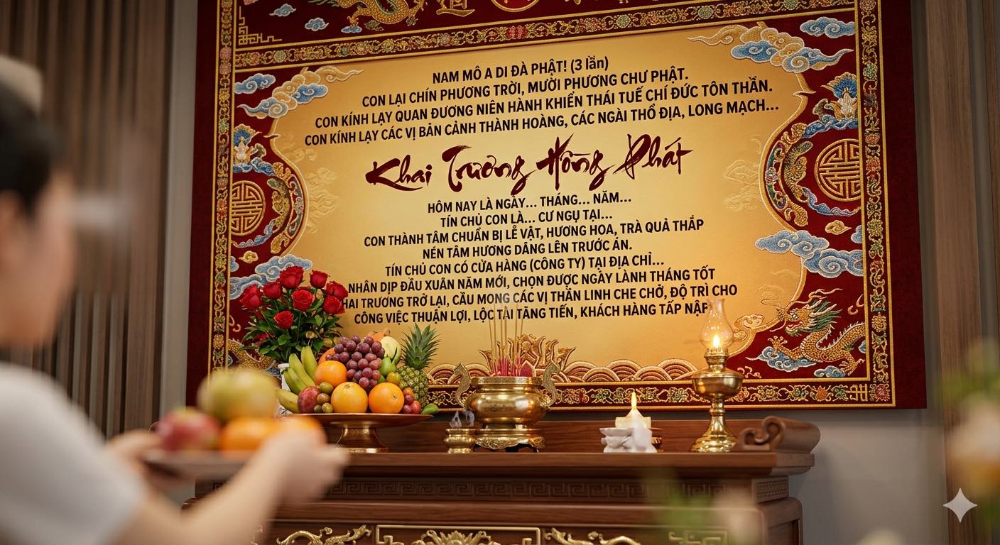 Hình ảnh văn khấn tham khảo