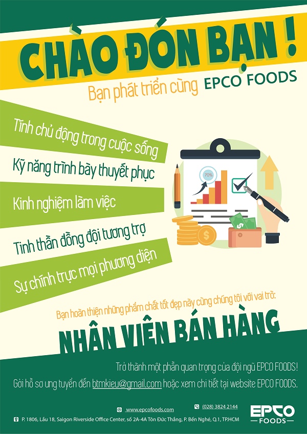 Mẫu in tuyển dụng nhân viên bán hàng