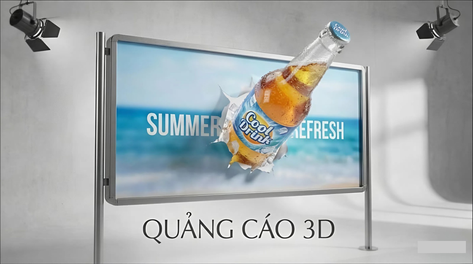 Mẫu pano hiệu ứng 3D (mockup nổi)