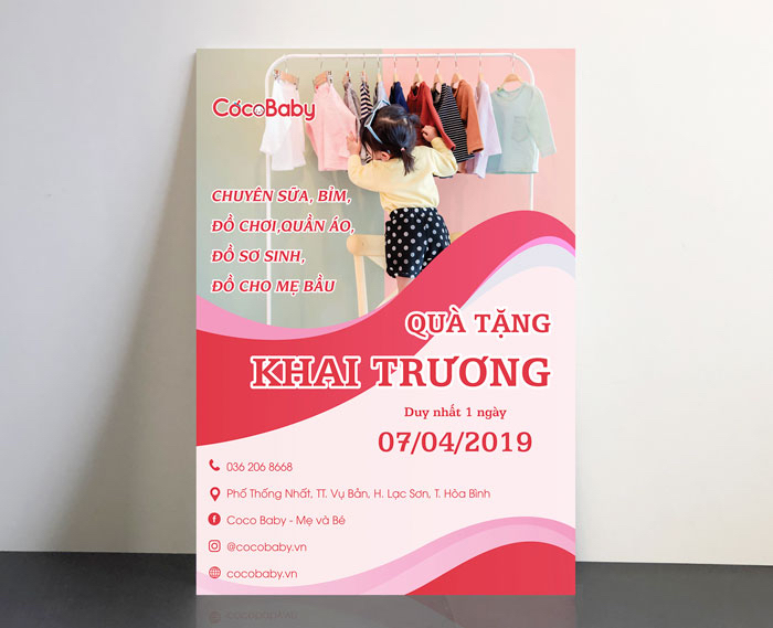 Mẫu tờ rơi khai trương shop thời trang