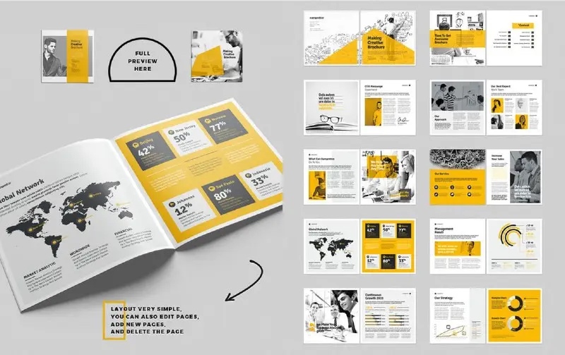 Số trang của mỗi ấn phẩm quảng cáo sẽ thay đổi dựa trên nội dung và số lượng sản phẩm, dịch vụ được giới thiệu