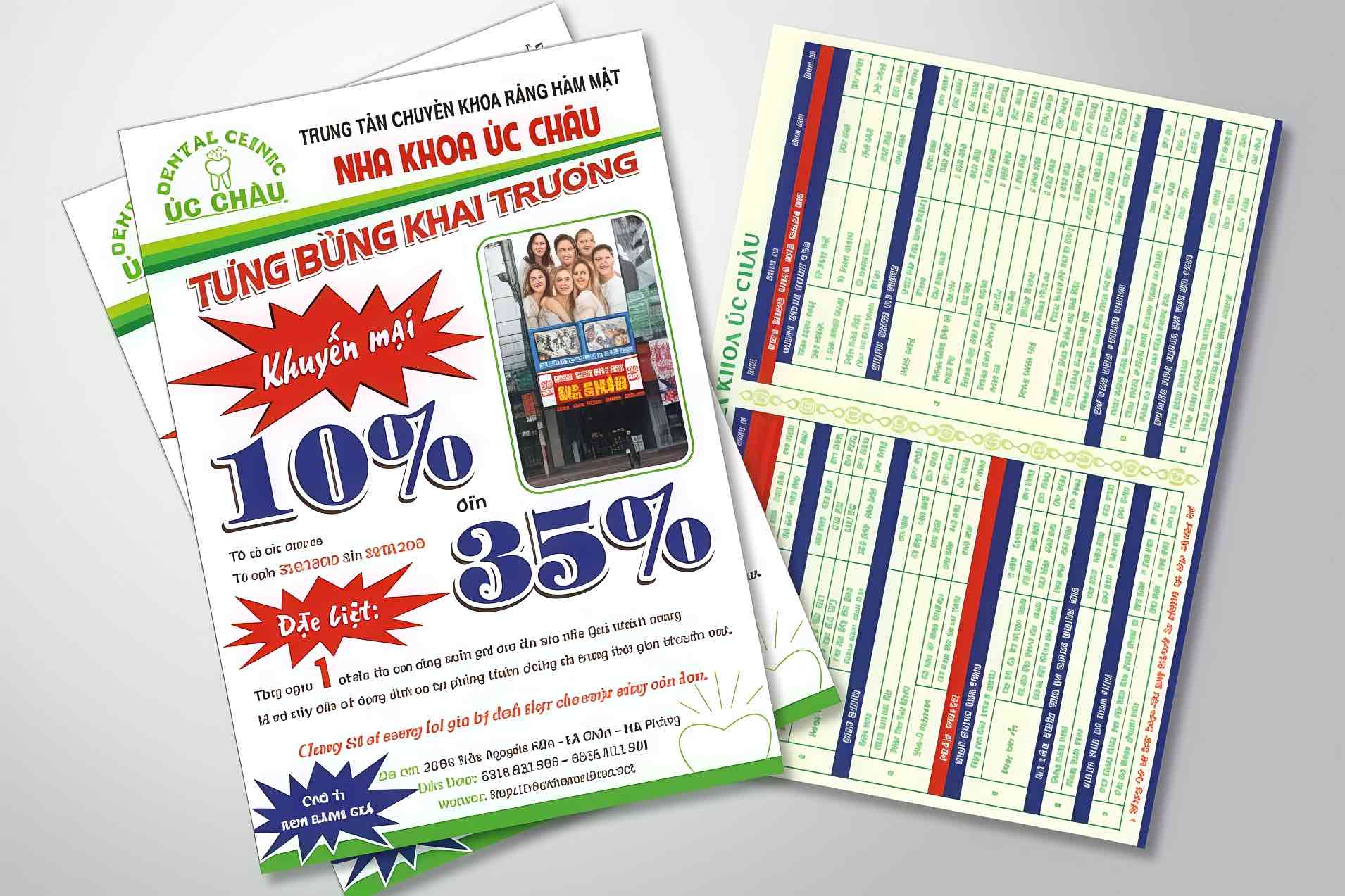 In tờ rơi quảng cáo 