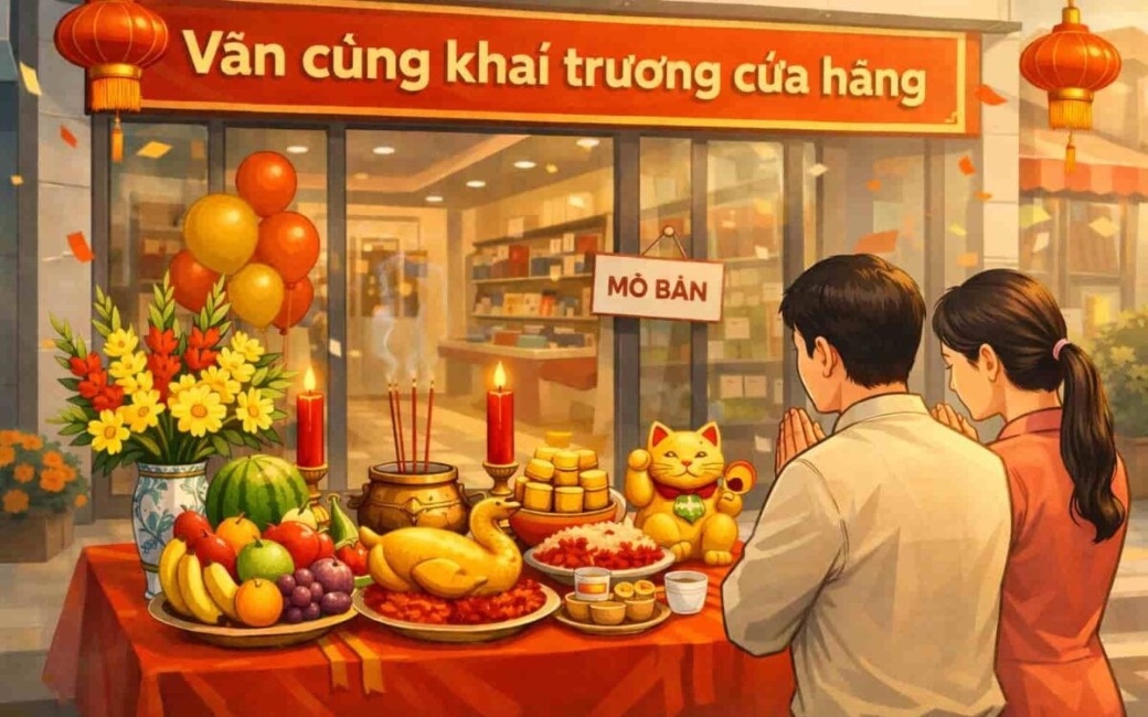 Văn khấn khai trương cửa hàng