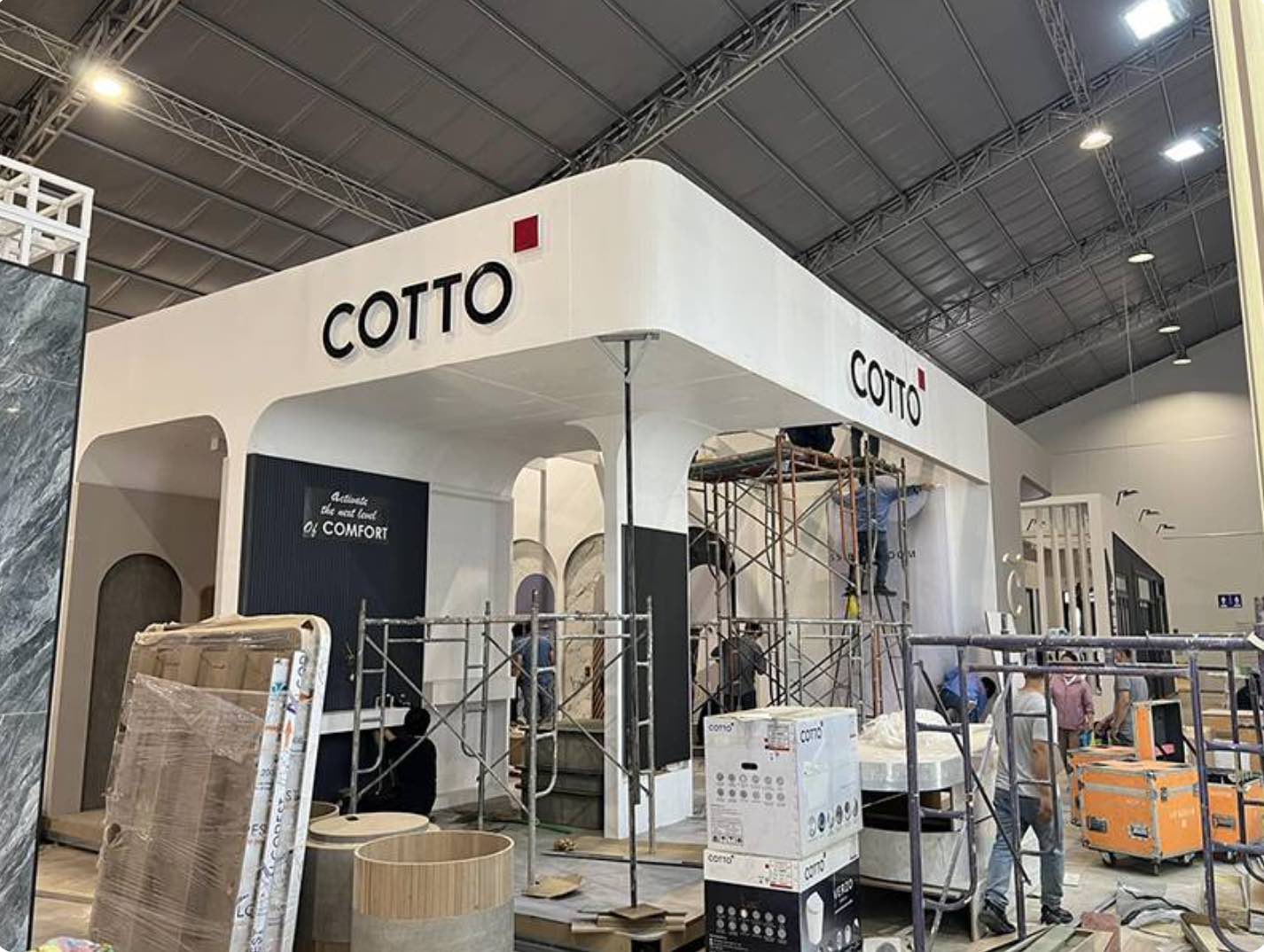 Vật liệu thi công booth