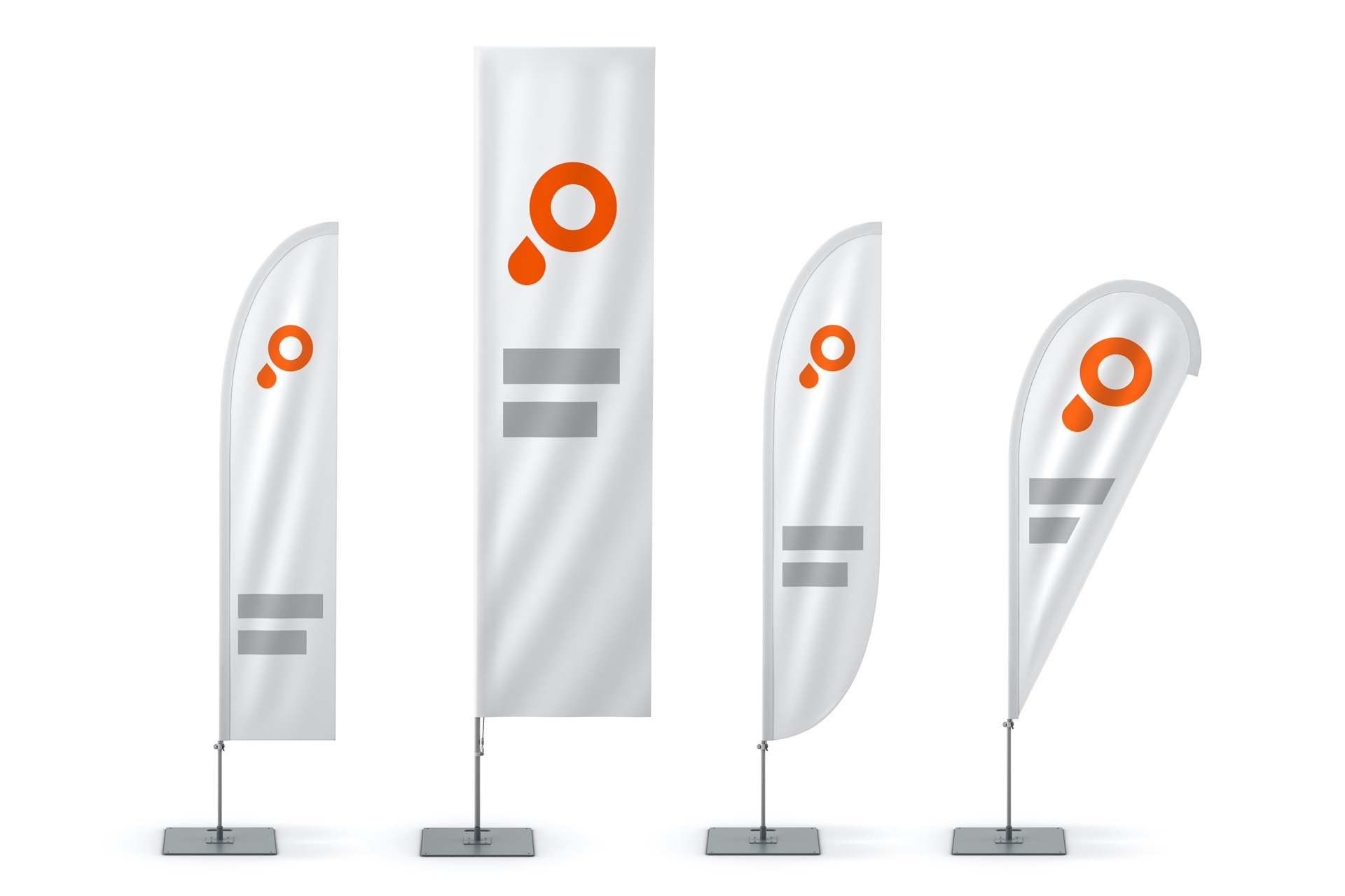 cờ phướn cánh buồm và cờ phướn giọt nước