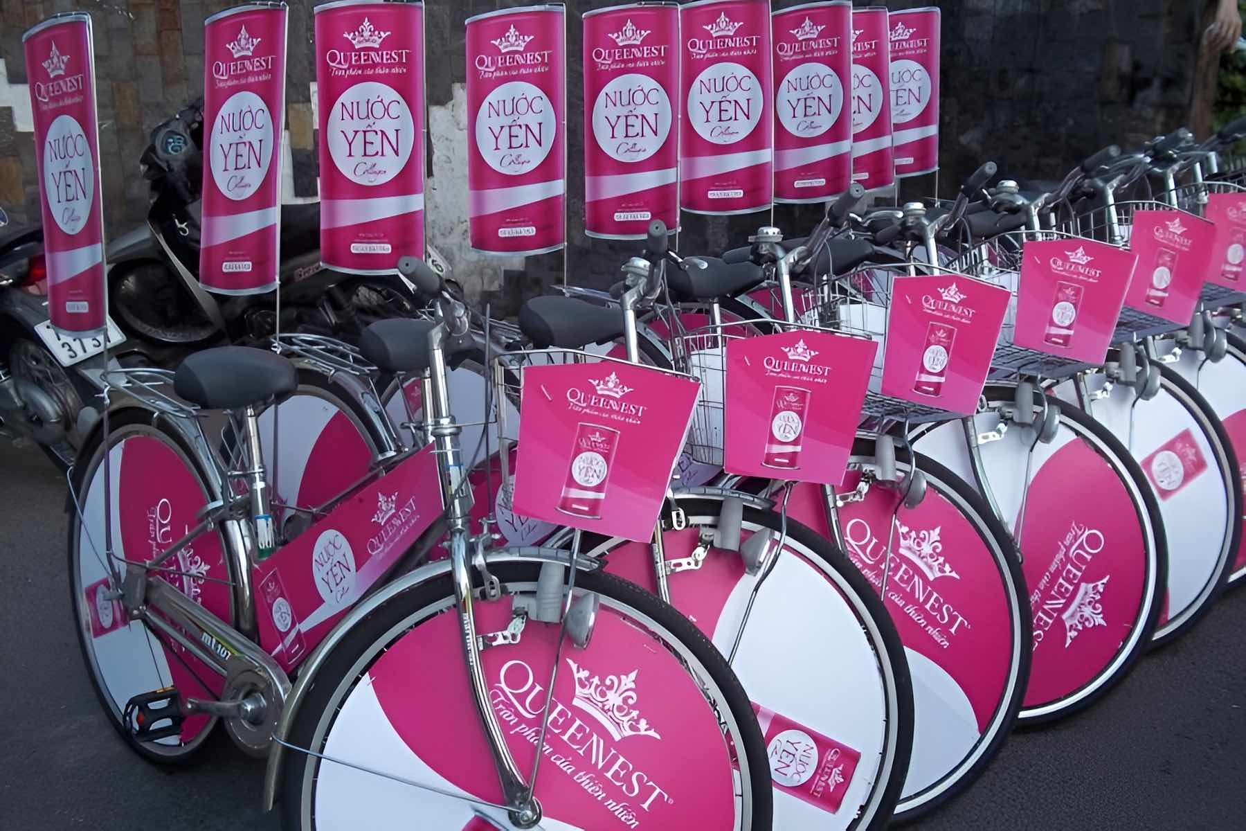 Trang trí xe đạp roadshow