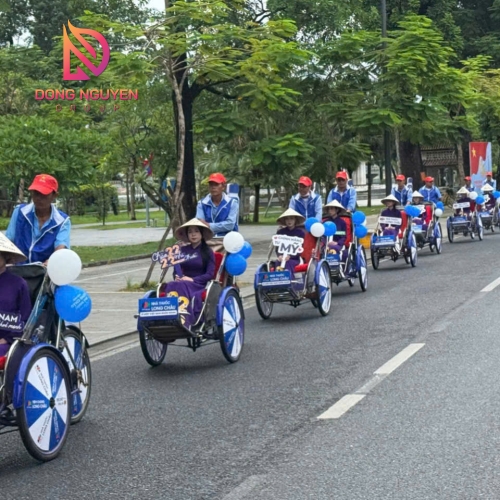 TỔ CHỨC ROADSHOW XÍCH LÔ - LONG CHÂU